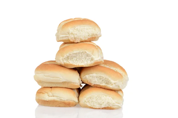 Halom friss kenyeret zsemlét — Stock Fotó