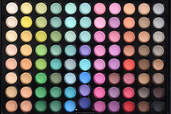 Top view eyeshadow palette — Stock Photo, Image