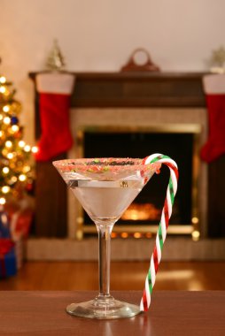 Noel candy cane martini