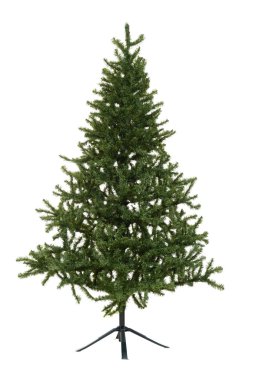 izole sahte Noel ağacı