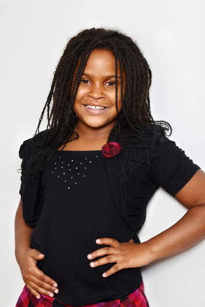 Retrato de una niña jamaicana — Foto de Stock