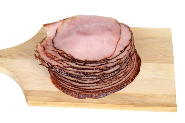 Sliced cooked ham — Stock Photo, Image