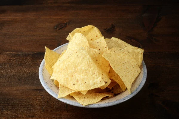 Detailní Miska Nacho Chipsů — Stock fotografie