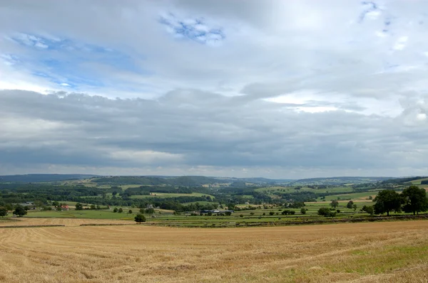 View across fields Derbyshire — Stock Photo, Image