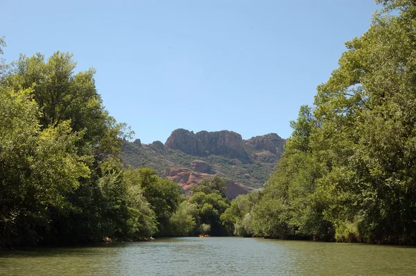 Roquebrune from River Argens — Stock Photo, Image