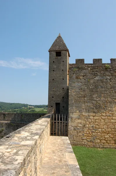 Parapetto di Chateau de Beynac — Foto Stock