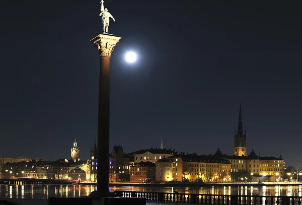Stockholm winternacht — Stockfoto