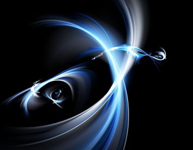 soyut mavi fractal