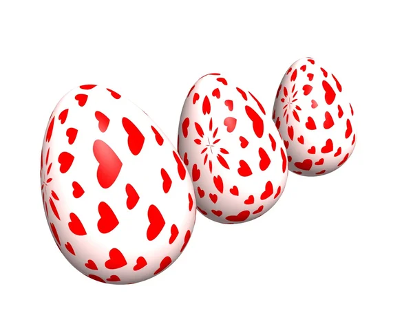 Easter three eggs — Stock Photo, Image