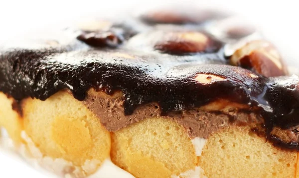 Sponge biscuit dessert — Stock Photo, Image