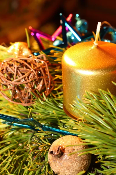 Weihnachtskerze — Stockfoto