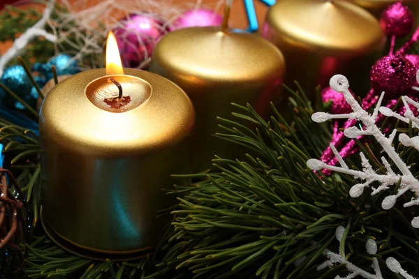 Christmas candle Royalty Free Stock Photos