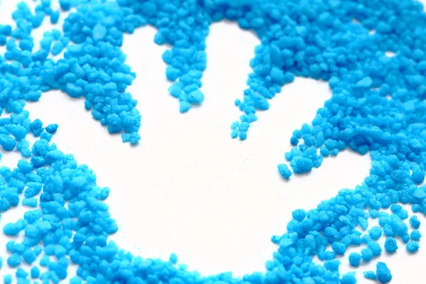 Blaue Hand — Stockfoto