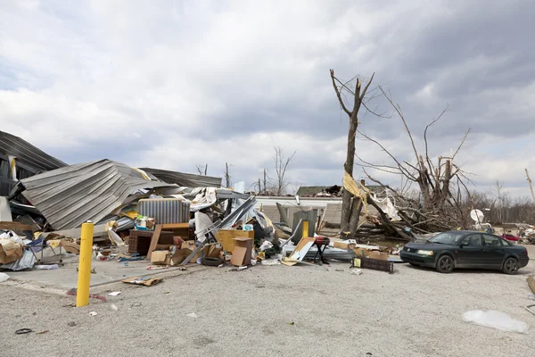 Repercusiones del tornado en Henryville, Indiana — Foto de Stock