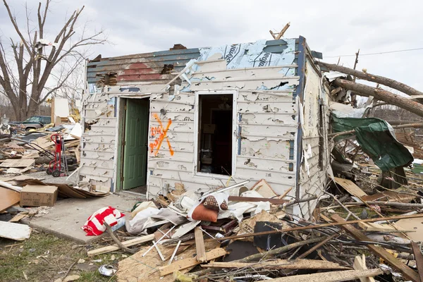 Impacto ambiental em Henryville, Indiana — Fotografia de Stock