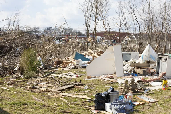 Tornado aftermath in Henryville, Indiana — Stock Photo, Image