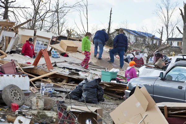 Conséquences de tornades en Henryville, Indiana — Photo