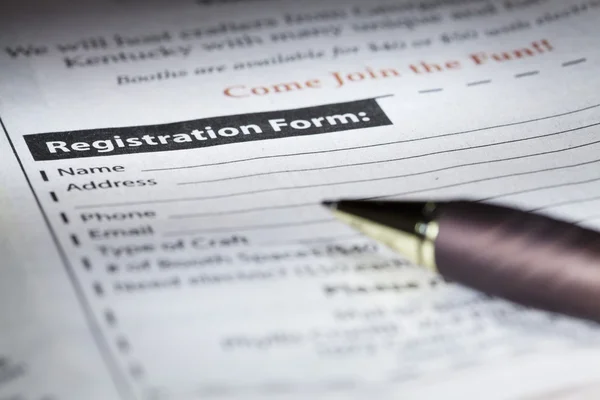 Registration form Stock Picture