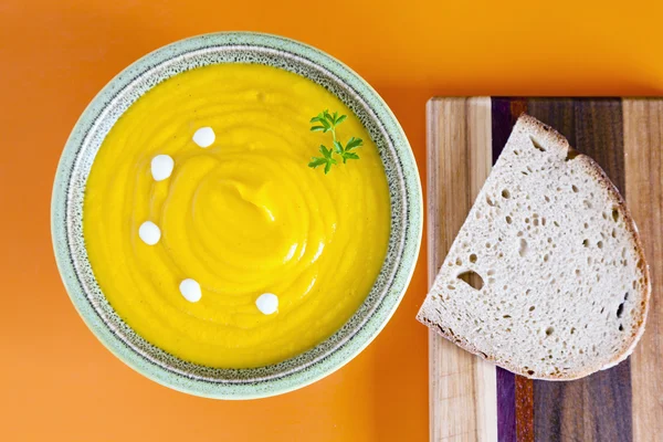 Kürbissuppe — Stockfoto