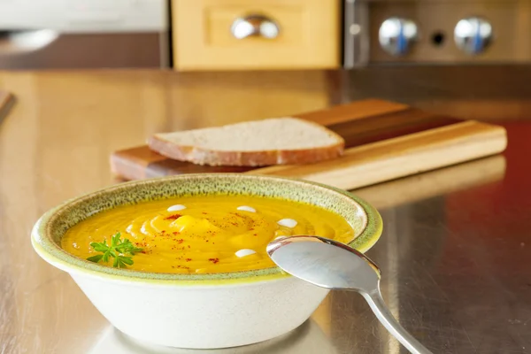 Kürbissuppe — Stockfoto