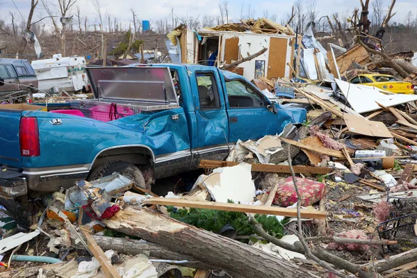 Consequências do Tornado — Fotografia de Stock