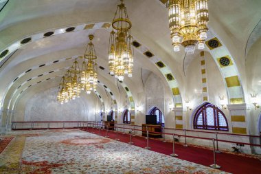 4 Aralık 2016, Muscat, Umman: Muscat, Umman 'daki Cami Muhammed el-Emin' in iç detayları
