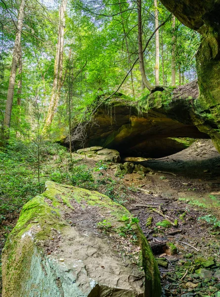 南ケンタッキーにおけるヤフーアーチ岩形成の風景 — ストック写真