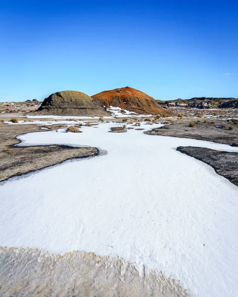 Landschappelijk Uitzicht Bisti Zin Wildernis Gebied New Mexico Winter — Stockfoto