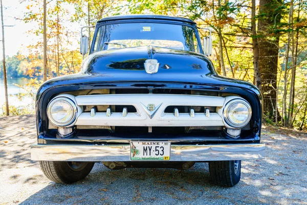Acadia Nemzeti Park Maine 2020 Október Egy Felújított 1953 Ford — Stock Fotó