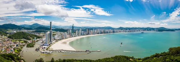 Scénický Pohled Pobřeží Městě Balneario Camboriu Brazílie — Stock fotografie