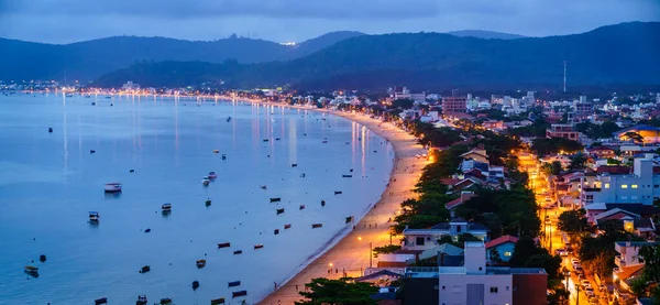 Nighttime View Praia Canto Grande Bombinhas Brazil — Fotografia de Stock