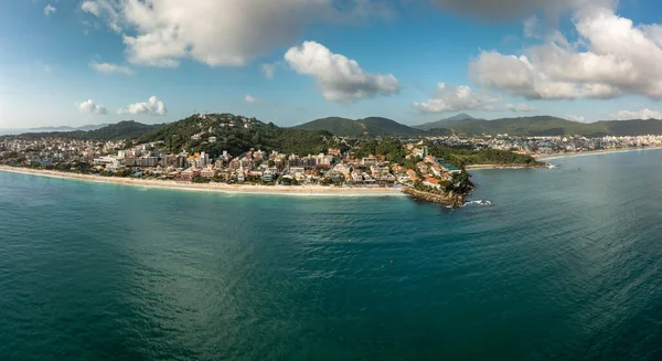 Aerial View Coastline Beaches Resort Town Bombinhas Brazil — 스톡 사진