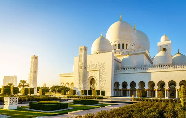 Außenansicht Der Scheich Zayed Moschee Abu Dhabi Uae — Stockfoto