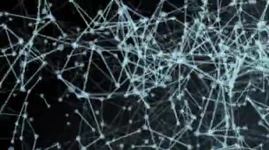 hareketli çizgiler ve noktalar ile soyut geometrik arkaplan takımyıldızına benzer