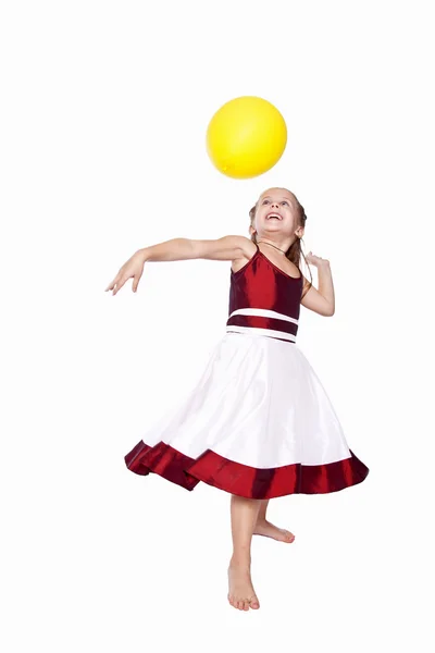 Playing with balloon — Stock Photo, Image