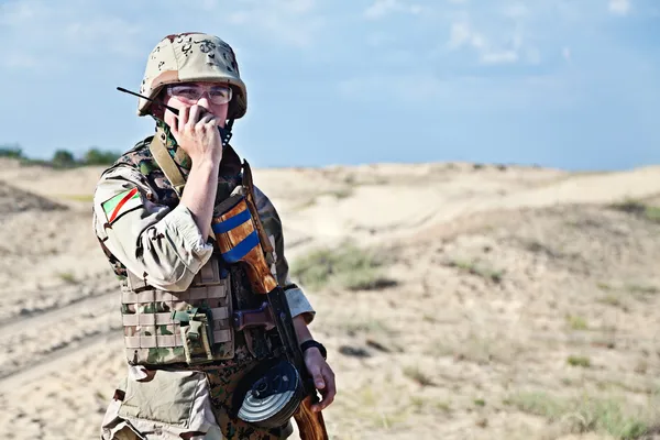 Soldado iraquiano — Fotografia de Stock