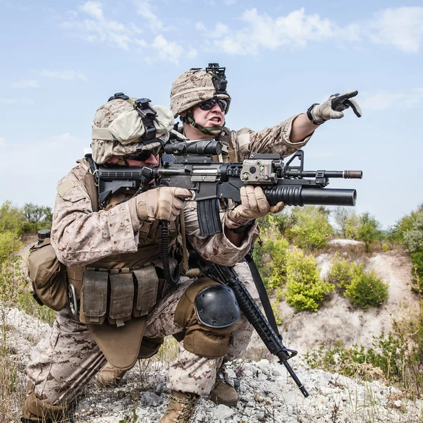 Guerra en las montañas — Foto de Stock