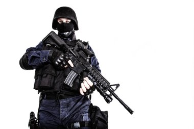 SWAT officer clipart