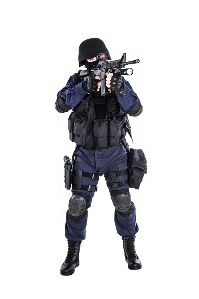 SWAT tiszt — Stock Fotó