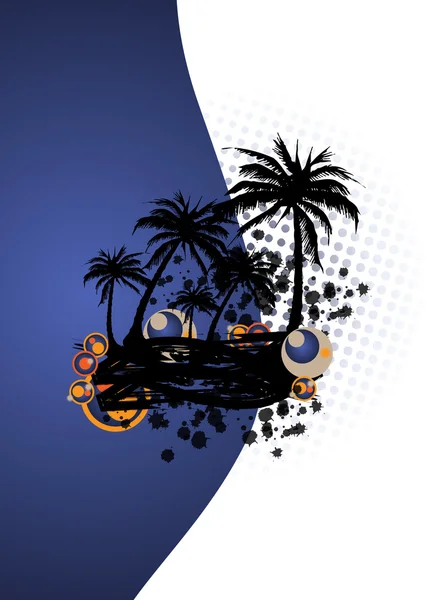 palm ile soyut yaz arka plan