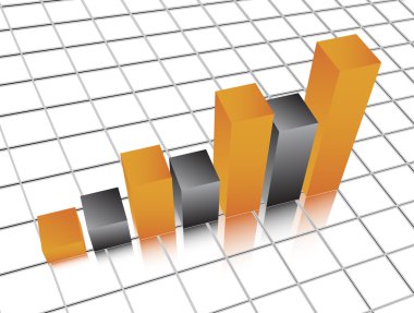 Vector illustration og business graph