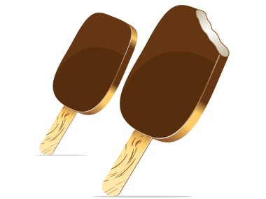 vektör çizim farklı dondurma