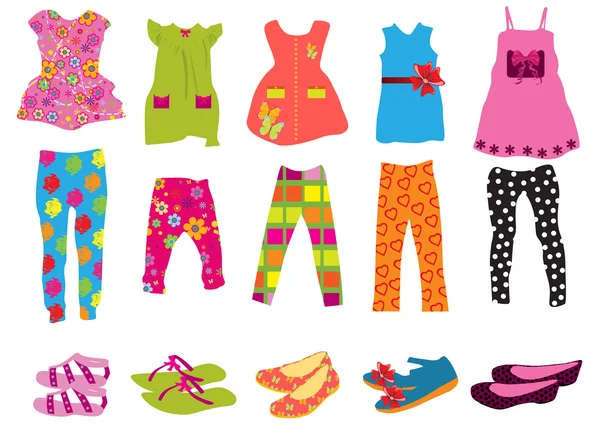 vektör çizim çocuk giyim kadınlar için