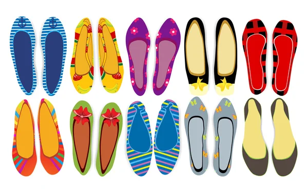 Kadın ayakkabılarının vektör illüstrasyonu