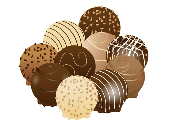 çikolata farklı bir vektör çizim