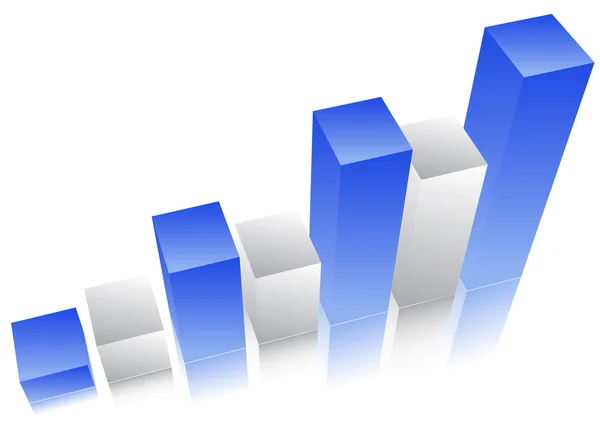 Vektor Illustration og Business Graph — Stockvektor