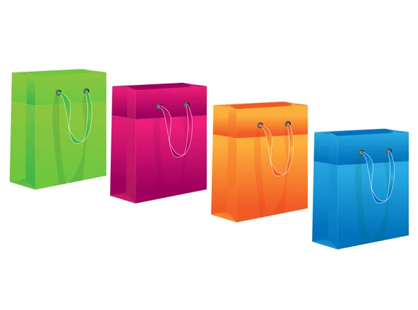 Vectorillustratie van verschillende shopping tassen — Stockvector