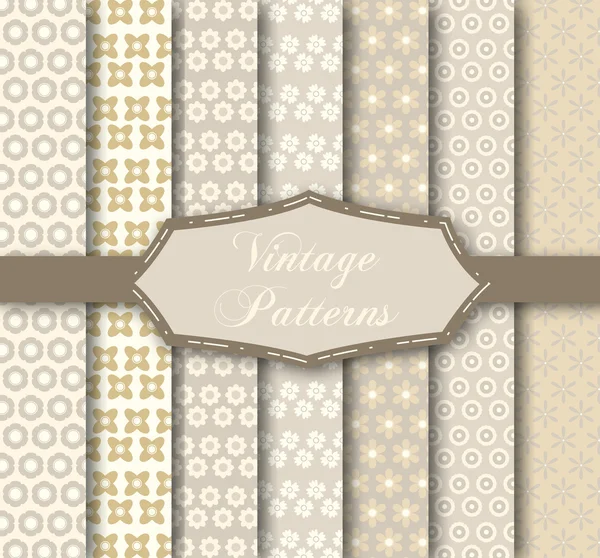 Vintage patterns — Stock Vector