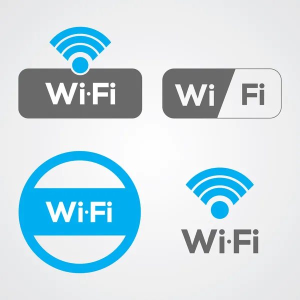 Iconos WiFi — Vector de stock