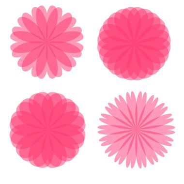 retro pembe çiçekler